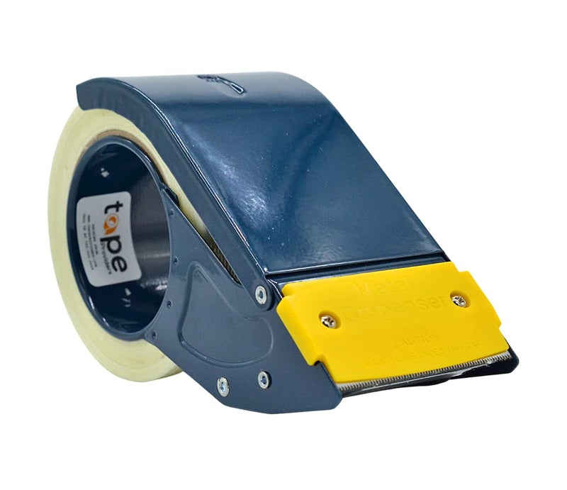 WOD Tape WOD Excell ET-366 Heavy Duty Metal Frame Filament Strapping Tape Dispenser: Fits 3 inch Wide, Blue - Image 4